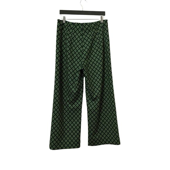 Jones & Co Womens Size 10 Green Geometric Print Pants - Picture 3 of 5